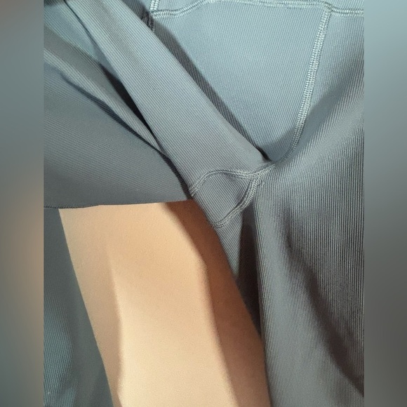 Lululemon Fast and Free Ribbed Nulux High-Rise Leggings Blue Size 4 - Picture 3 of 15